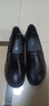 宜馳（EGCHI）媽媽鞋休閑頭層牛皮軟底單鞋防滑平底健步皮鞋 H2167 黑色 37  曬單實(shí)拍圖