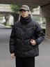 VIP飛行潮牌2025新款冬季羽絨服男加厚保暖面包服短款機能拉鏈防寒服外套潮牌 黑色 L 曬單實拍圖