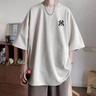 NEWERSISER美式潮牌短袖套裝男女情侶夏季寬松休閑運(yùn)動(dòng)鹿皮絨T恤短褲兩件套 5113灰色+01灰色（NE105） XL （推薦體重130-150斤） 曬單實(shí)拍圖