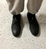 VOLO犀牛男鞋休閑皮鞋男士商務(wù)真皮透氣軟底免系帶牛皮板鞋春季皮鞋 黑色 42 曬單實(shí)拍圖