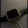 例米適用蘋(píng)果applewatch11/10/9/8手表S7表帶iwatch7保護套S10/9硅膠防摔防刮s8軟殼個(gè)性邊框保護殼 古董白 適用iwatch10/11代-46mm 曬單實(shí)拍圖