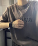 奧斯坦汀足銀S999手鐲男潮流開口可調(diào)節(jié)手環(huán)素圈實用情人節(jié)禮物送男女生友 與你同行銀手鐲 單只（開口可調(diào)款） 曬單實拍圖