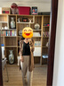 哥弟真的好（GIRDEAR）女裝可機(jī)洗純羊毛針織開衫女A400477 棕黃 S (2碼) 曬單實(shí)拍圖