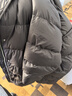 玖姿·安娜蔻【冰原系列】量感三防白鵝絨保暖中長羽絨服女2024冬款 素黑 M 曬單實拍圖
