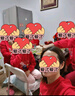 真維斯親子裝一家三口春秋款衛衣2025新款母子裝潮裝高端母女秋裝 紅色K快樂(lè )一家人女 165 S 曬單實(shí)拍圖