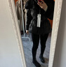兔芊系有腰帶的羽絨服女士羊羔毛大翻領(lǐng)腰帶羽絨服女2024冬季新款時(shí)尚 黑色 M90-120斤 曬單實(shí)拍圖