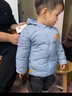 貝肽斯兒童羽絨服秋冬款鴨絨輕盈保暖面包服男童女童冬裝外套 幸福藍(lán)加厚款 三防耐臟污 100 曬單實(shí)拍圖
