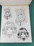 蘇拉達(Surada)畫畫本 素描臨摹畫冊漫畫繪畫描畫本動漫繪畫描摹本漫畫線稿兒童繪畫本涂色本 美少女DIY438 速寫 馬克筆繪畫 曬單實拍圖