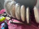 賢豐普洱茶架子茶餅架茶架展示架擺件茶葉托架茶餅托架托實(shí)木杯架 步步高五餅架-雞翅木+透明茶盒*5 曬單實(shí)拍圖
