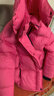 坦博爾羽絨服女短款可脫卸圍巾領泡芙保暖女士外套530338Z 花汐粉 150  曬單實拍圖