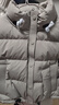 朵以【向涵之同款】2024冬季時(shí)尚立領(lǐng)短款保暖羽絨服外套39BD930023 奶茶色 S 曬單實(shí)拍圖