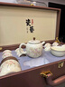 簡(jiǎn)先生汝窯功夫茶具套裝2025新款輕奢泡茶壺家用喝茶中式蓋碗禮盒裝 汝窯-紫藤花壺蓋茶具套裝 13頭 13件 曬單實(shí)拍圖