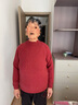 恒源祥100%純羊毛衫軟糯加厚毛衣女冬季半高領(lǐng)寬松洋氣中年裝打底羊毛衫 磚紅 XL 【建議120-130斤】 【柔軟不扎】 曬單實(shí)拍圖