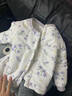童戀初心寶寶棉服套裝冬裝嬰兒保暖加厚秋冬分體夾棉衣服男女兒童棉衣棉褲 【棉衣套裝】風(fēng)鈴信子 100 曬單實(shí)拍圖