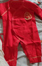 貝瑞加（Babyprints）嬰兒衣服大紅色新春喜慶連體衣寶寶過年內(nèi)衣滿月服柔軟 葫蘆59 曬單實拍圖