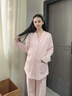 全棉時(shí)代全棉時(shí)代月子服純棉7A抗菌孕婦睡衣產(chǎn)后哺乳睡衣孕產(chǎn)家居服 紫霧粉 M/160 曬單實(shí)拍圖