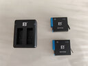 灃標（FB）gopro8電池gopro7/gopro6/gopro5運動(dòng)相機電池充電倉Hero8/7/6/5收納式充電器黑狗備用配件 【2電雙充】電池*2+標準雙充（1170mAh） 曬單實(shí)拍圖