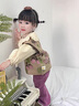 班喜迪女童秋裝套裝2025新款時(shí)髦洋氣童裝兒童衣服寶寶公主三件套春秋季 紫色 90 曬單實(shí)拍圖