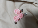 茵純【3條裝】超甜美的粉色發(fā)夾系列少女蝴蝶結水蜜桃桃心邊夾發(fā)飾頭 玫瑰花發(fā)夾3個(gè)TS13 曬單實(shí)拍圖