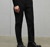 GXG男裝 四面彈修身西褲小腳男休閑褲通勤長(cháng)褲褲子 秋冬新品 黑色 L 曬單實(shí)拍圖