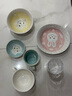 NITORI宜得利家居 家用陶瓷餐具小孩飯碗可愛(ài)動(dòng)物圖案甜品沙拉兒童飯碗 拉面碗 微笑貓咪 曬單實(shí)拍圖