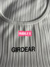 哥弟（GIRDEAR）女裝2025新品字母U型背心女130015白色XL (5碼) 曬單實(shí)拍圖