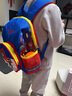 艾欣兒 幼兒園兒童書包男女童卡通可愛小班中大班學(xué)生2歲-6歲低年級背包 天藍配紅色毛毛 曬單實拍圖