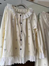 夢(mèng)米諾蕾絲花邊睡衣女純棉春秋季長(cháng)袖長(cháng)褲家居服甜美公主風(fēng)套裝可外穿 JD69003【純棉】 M 碼/身高155-161 體重80-105 曬單實(shí)拍圖