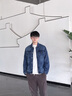 增致牛仔男士牛仔外套男2025春秋男款長(cháng)袖上衣男休閑丹寧工裝夾克外衣 曬單實(shí)拍圖