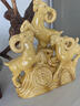 三陽(yáng)開(kāi)泰三羊開(kāi)泰陶瓷羊擺件十二生肖羊風(fēng)水家居裝飾品工藝品 黃色中號28厘米 曬單實(shí)拍圖