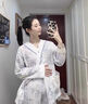 雅鹿孕婦睡衣女帶胸墊月子服可哺乳2025年夏季新款孕婦待產(chǎn)產(chǎn)后家居服 10M35523 【柔軟親膚 四季可穿】 L 【建議體重100-120斤】 曬單實(shí)拍圖