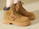 唐獅（TonLion）馬丁靴女靴秋冬季英倫風(fēng)大黃靴女士戶(hù)外登山工裝靴子女 黃色 35 曬單實(shí)拍圖