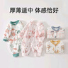貝肽斯嬰兒連體衣秋冬新款夾棉衣服男女童外出棉服加厚保暖寶寶哈衣爬服 熱氣球 40g夾棉 (單件裝) 80cm 曬單實拍圖
