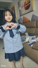 G.DUCKKIDS小黃鴨童裝兒童jK套裝裙春秋女童套裝兔子警官學(xué)院風(fēng)襯衫百褶裙 藍色套裝 110 尺碼4~5歲【100-110cm】 曬單實拍圖
