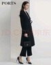 PORTS寶姿女裝 秋冬新品長(zhǎng)袖中長(zhǎng)風(fēng)衣LL9T022LWB006 黑色 S (4) 曬單實(shí)拍圖