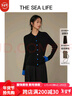THE SEA LIFE歐海一生 針織衫女秋垂感順滑舒適親膚長(cháng)袖小翻領(lǐng)針織衫Z170087 黑法師 S 曬單實(shí)拍圖
