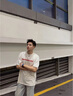 迪伽達(dá)美式黑色純棉短袖男夏季2025新款潮牌男士t恤男短袖復(fù)古t恤男百搭 HQXS-T55黑色+白色 XL （建議拍大一碼） 曬單實拍圖