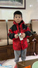 左西男童外套三合一沖鋒服春秋款可拆卸2025新款兒童春裝 大紅色 120 曬單實(shí)拍圖