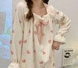俞兆林睡裙珊瑚絨睡衣女秋冬季長(cháng)袖款甜美少女生法蘭絨家居服 曬單實(shí)拍圖