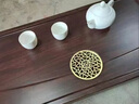菲享茶盤(pán)排水式家用整塊茶臺簡(jiǎn)約中式茶托盤(pán)功夫茶具茶泡竹木茶托 實(shí)木款（80*40*4cm） 曬單實(shí)拍圖