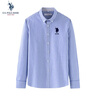 U.S. POLO ASSN.襯衫男夏季商務(wù)休閑條紋襯衣百搭上衣男裝外套父親節 藍條 L 曬單實(shí)拍圖