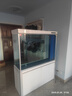 森森（SUNSUN）魚缸水族箱客廳落地大型底濾家用玻璃智能生態(tài)懶人金魚缸 珍珠白 屏風(fēng)款長120*寬43*缸高93/柜高60cm 曬單實(shí)拍圖