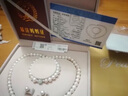 中國黃金珍珠三件套珍珠項鏈媽媽款翡翠吊墜新年情人節禮物送媽媽婆婆長(cháng)輩 京速達-掌上明珠三件套 曬單實(shí)拍圖