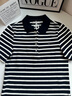 TOMMY HILFIGER25春夏新款女經(jīng)典1985珠地網(wǎng)眼休閑條紋多色修身短袖T恤POLO 藏青條紋0X4 M （推薦：105-115斤） 曬單實(shí)拍圖