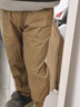 馬登男士休閑褲Easypants直筒長(cháng)褲夏秋寬松束腳工裝褲簡(jiǎn)約百搭褲子男 卡其色 M 曬單實(shí)拍圖