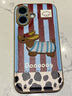巴蒂尼 秋冬條紋刺繡狗狗適用iPhone16手機殼新款蘋果15promax全包防摔14pro男女13高級感12情侶可愛創(chuàng)意 皮質-豹紋拼紅藍條紋豹紋+臘腸狗 iPhone 16 曬單實拍圖