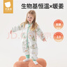 貝肽斯嬰兒睡袋暖姜恒溫兒童分腿睡袋寶寶防踢被睡衣秋冬中厚?弗里德L 曬單實(shí)拍圖