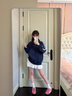 乖甜星深秋2025新款美式夾克棒球服短外套女秋冬季韓系chic上衣 【藏青色】 L 55/60kg 曬單實(shí)拍圖