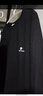 皮爾卡丹（pierre cardin）長袖T恤POLO衫翻領(lǐng)上衣男士春秋體恤打底衫休閑百搭 黑色 XL 曬單實(shí)拍圖