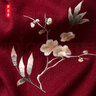 織錦樓羊毛刺繡圍巾女秋冬季保暖親膚繡花小披肩外搭送長(cháng)輩媽媽生日禮物 曬單實(shí)拍圖
